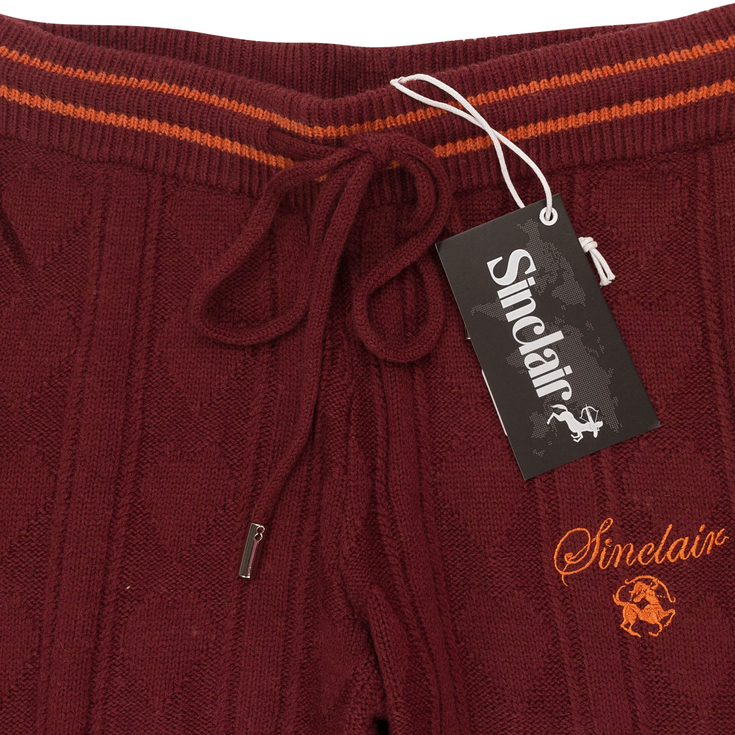 SINCLAIR DASIY LANE KNIT RED MEN'S JOGGERS & SWEATPANTS
