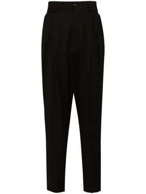 Single-Pleat Flannel Trousers cheap bottoms online shop