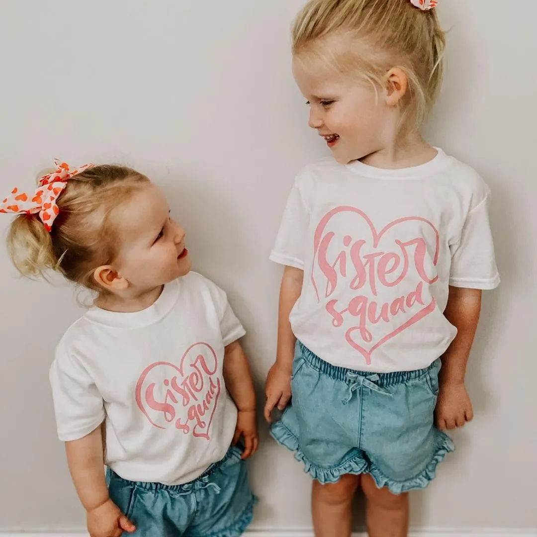 Sister Squad Matching Kids T-Shirts girls dresses outlet