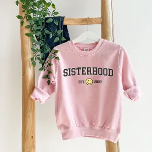 Sisterhood Kids Personalised Baby Pink Sweatshirt girls skirts clearance