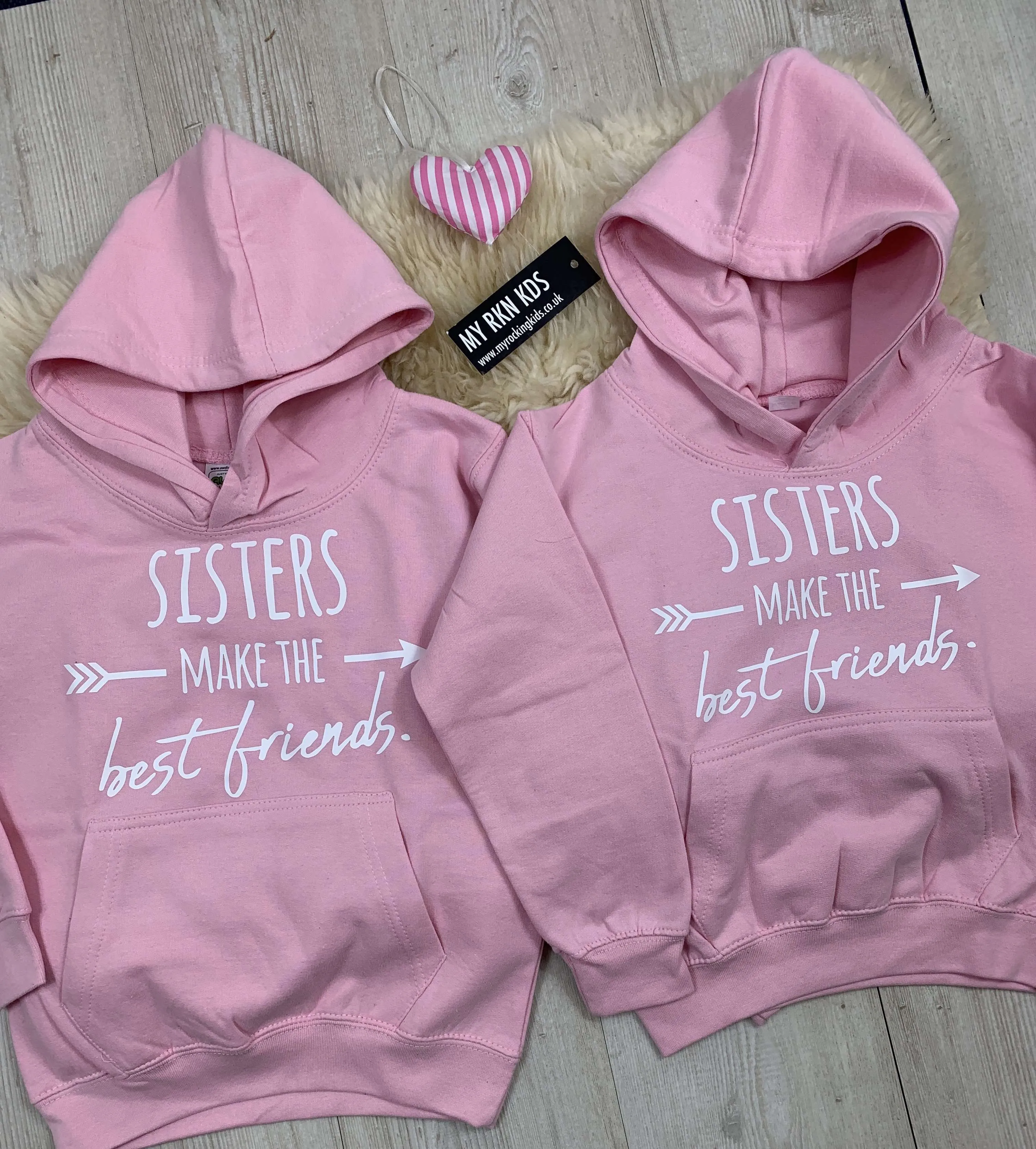 Sisters Best Friend Pink Hoodies (MRK X)
