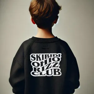 Skibidi Ohio Rizz Club Sweatshirt boys fashion clearance