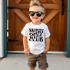 Skibidi Ohio Rizz Front T-Shirt boys apparel promo code