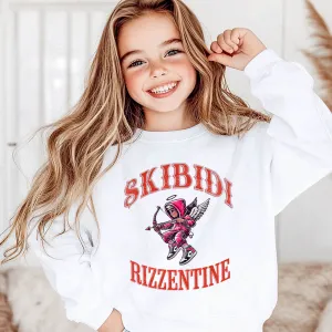 Skibidi Rizzentine Valentine's Day Sweatshirt boys fashion clearance