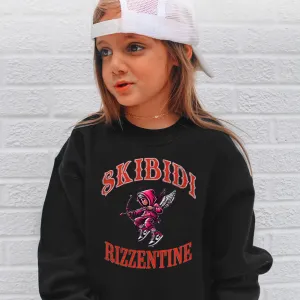 Skibidi Rizzentine Valentine's Day Sweatshirt boys fashion clearance