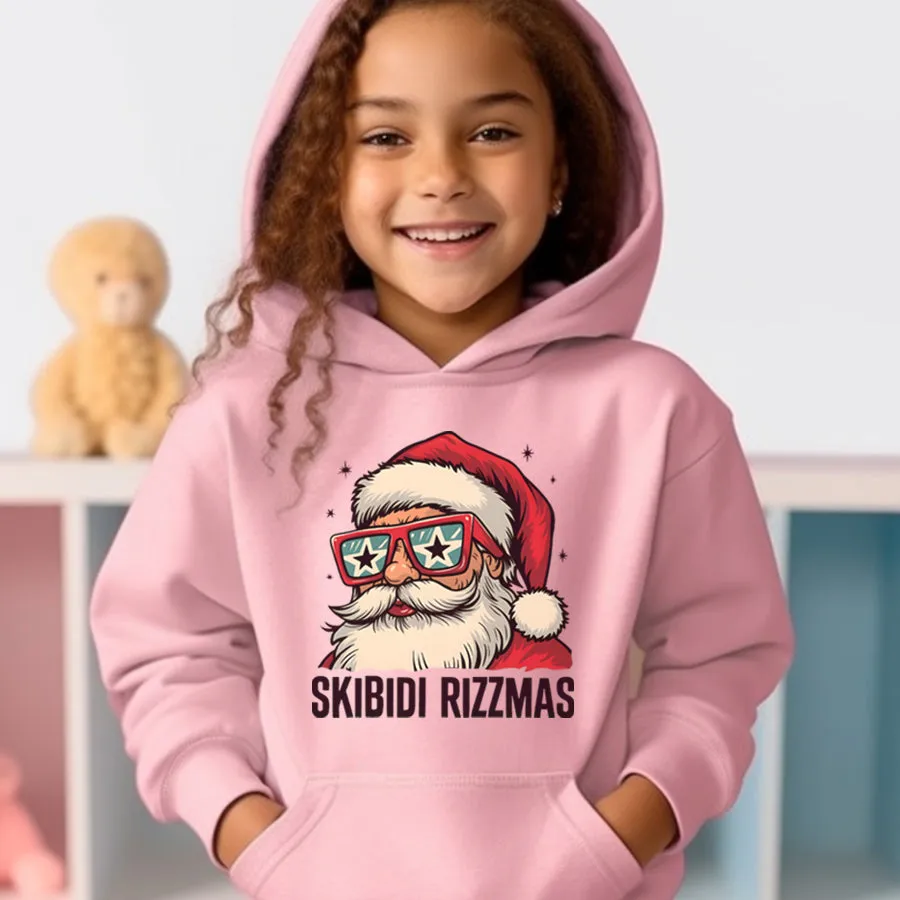 Skibidi Rizzmas Hoodie boys fashion clearance