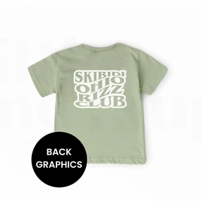 Skibidi Ohio Rizz Club Back Logo T-Shirt discount girls tops