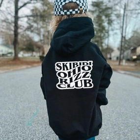 Skibidi Ohio Rizz Club Hoodie discount girls tops