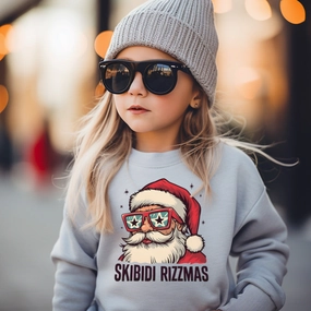 Skibidi Rizzmas Sweatshirt discount girls tops