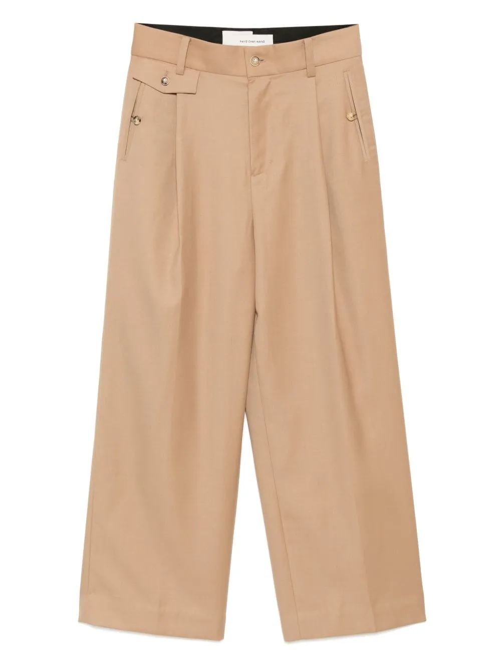 Slashed Wide-Leg Trousers cheap bottoms online shop