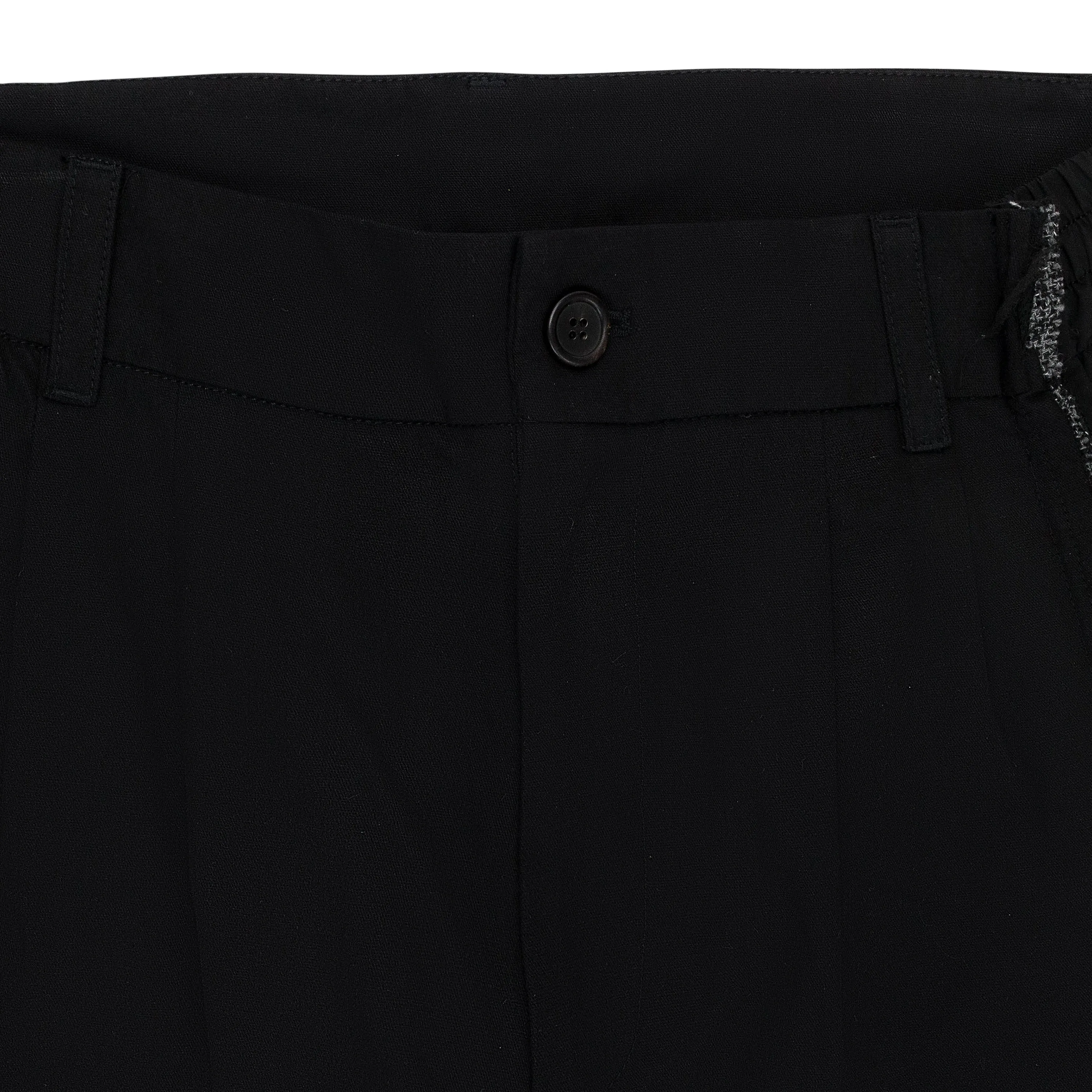 SLICED TAILORED BLACK TROUSER