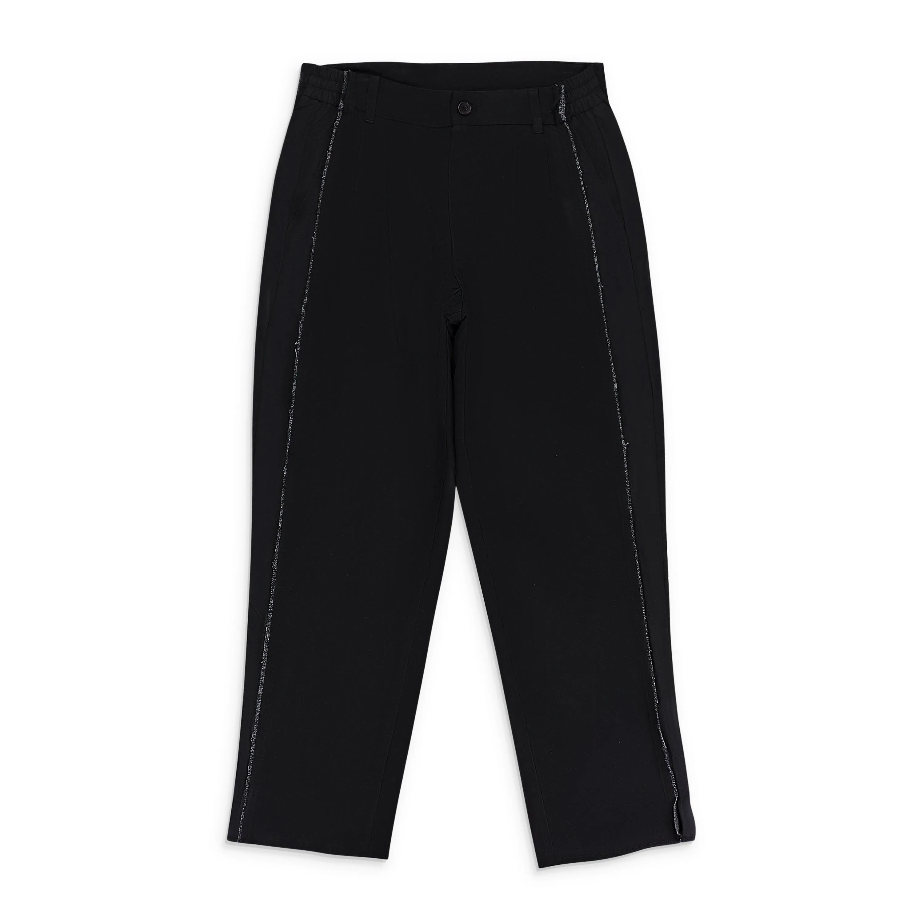 SLICED TAILORED BLACK TROUSER