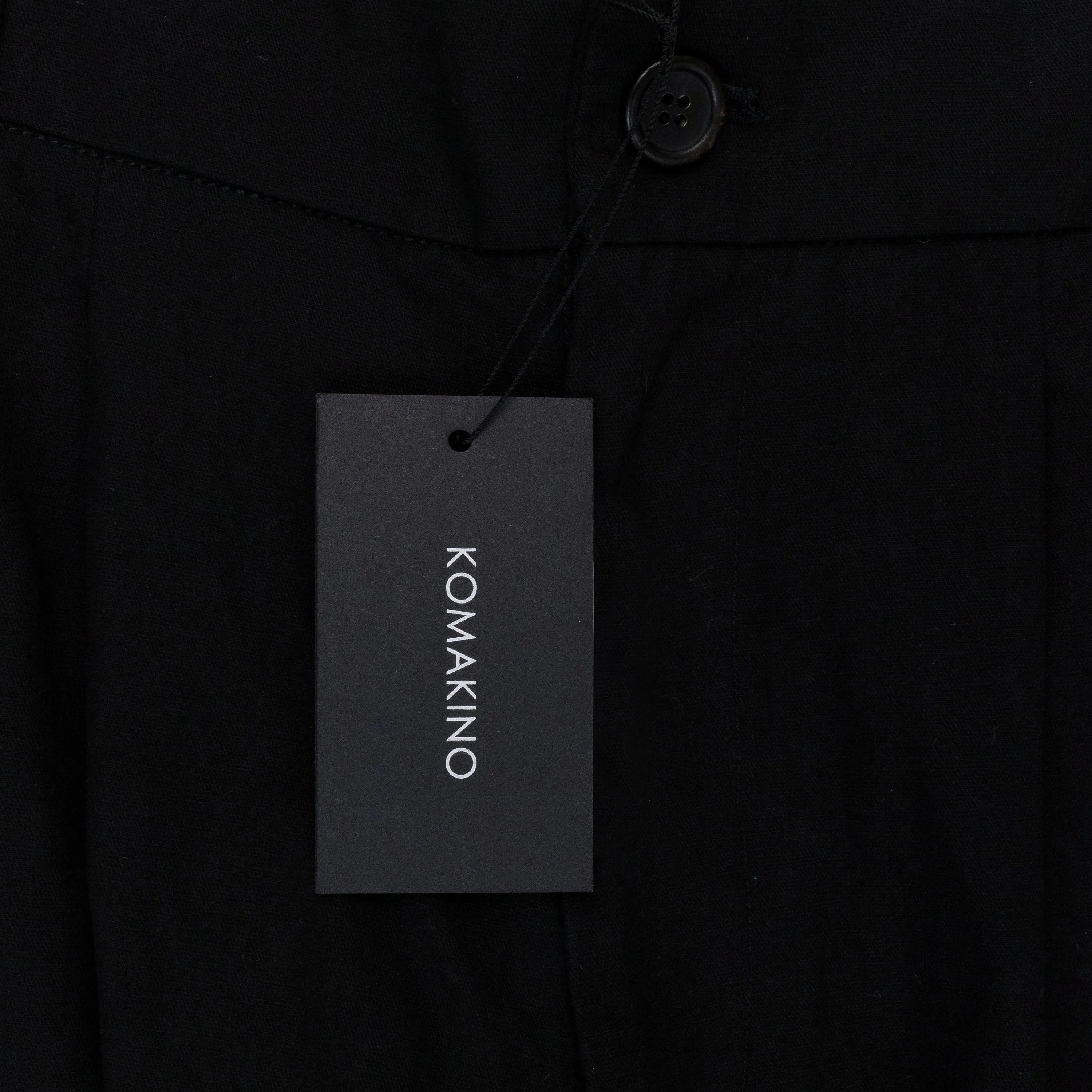 SLICED TAILORED BLACK TROUSER
