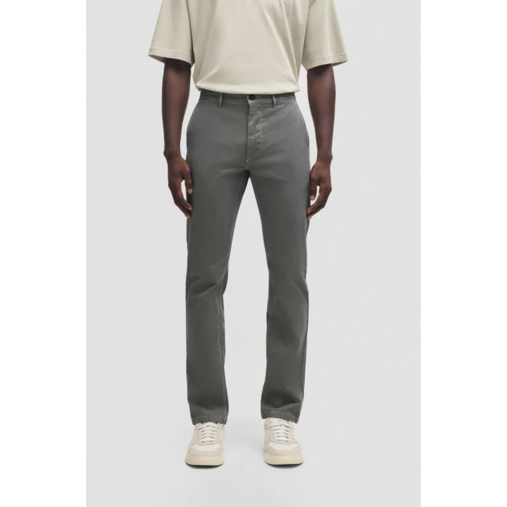 Slim-fit chinos in structured comfort-stretch cotton