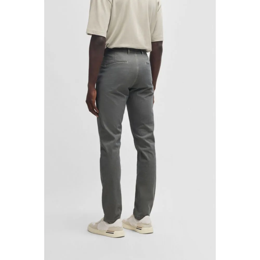 Slim-fit chinos in structured comfort-stretch cotton
