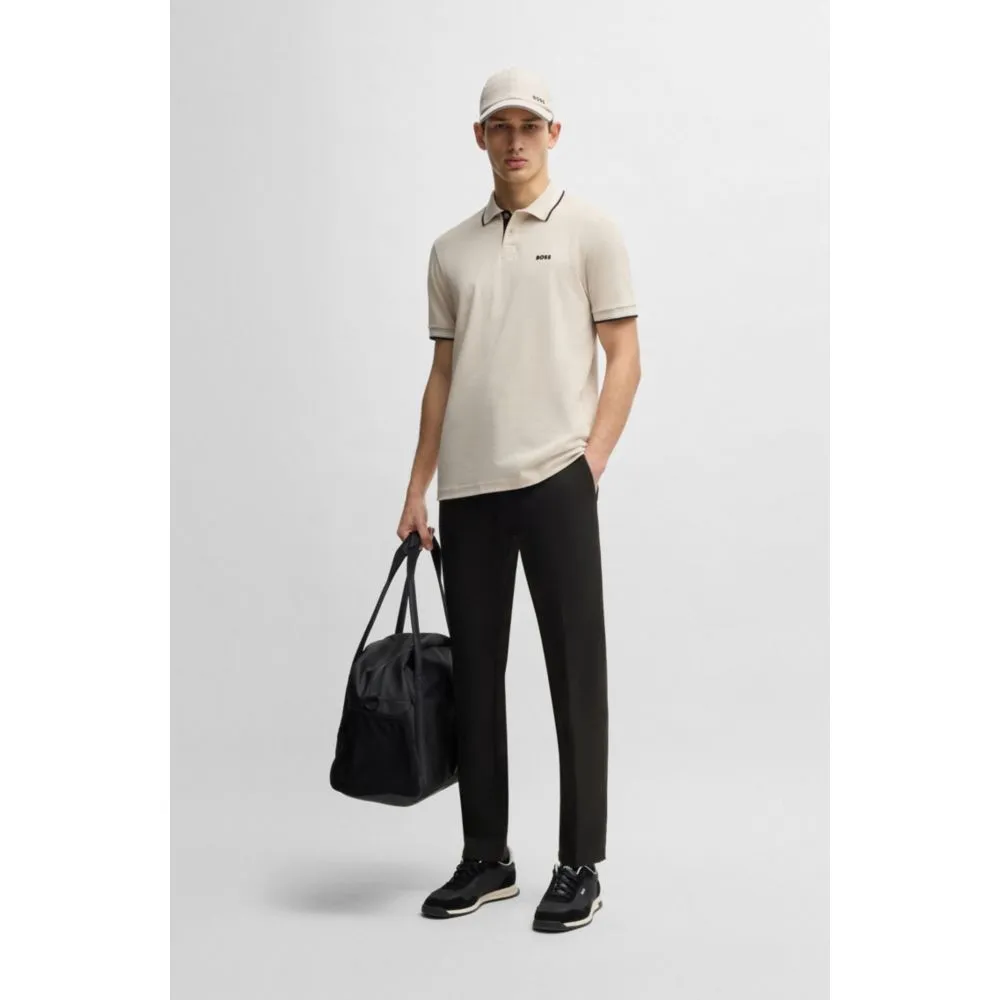 Slim-fit pants in water-repellent stretch fabric