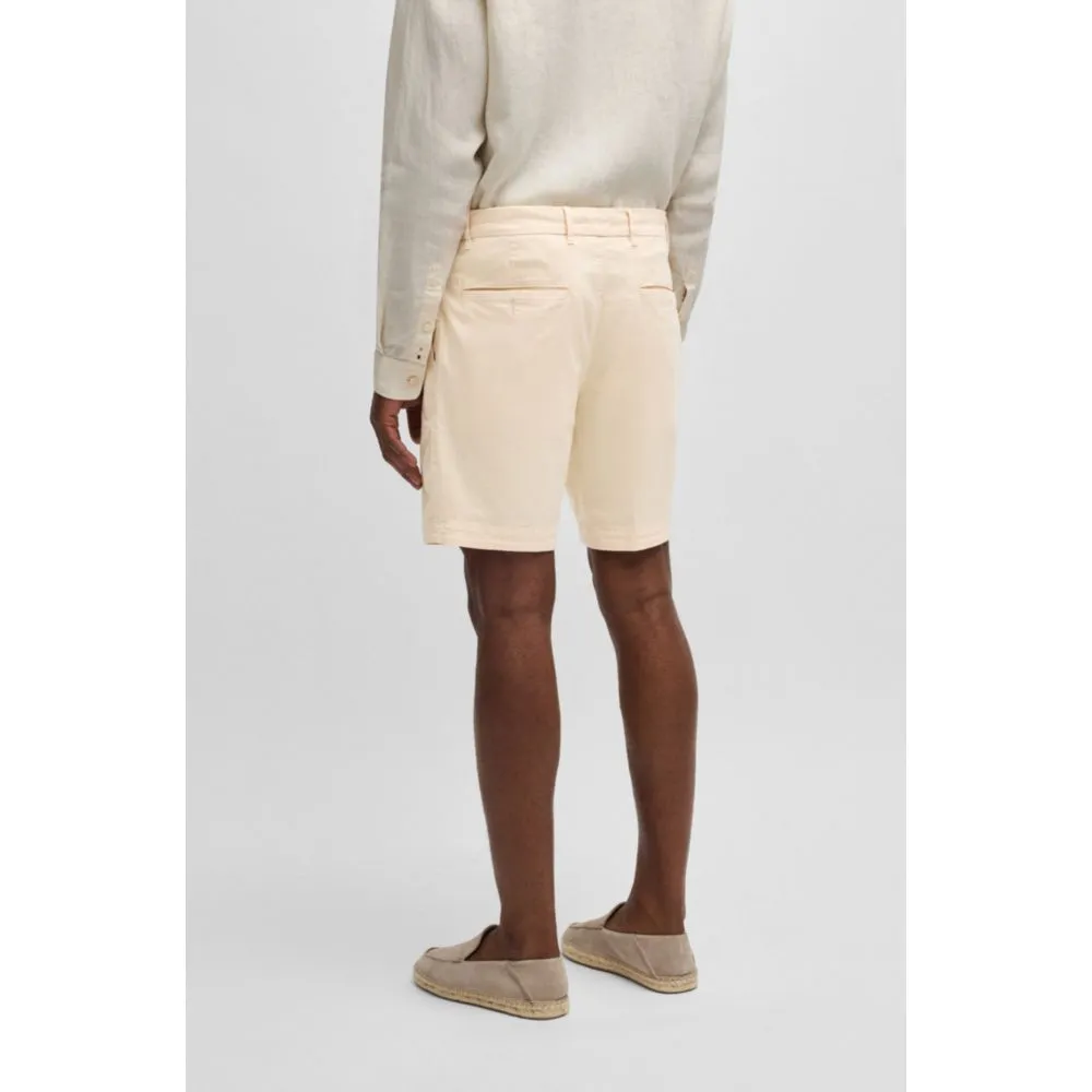 Slim-fit shorts in stretch-cotton twill