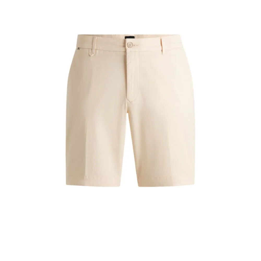 Slim-fit shorts in stretch-cotton twill