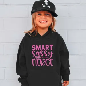 Smart, Sassy & Fierce Kids Hoodie girls jeans best deals