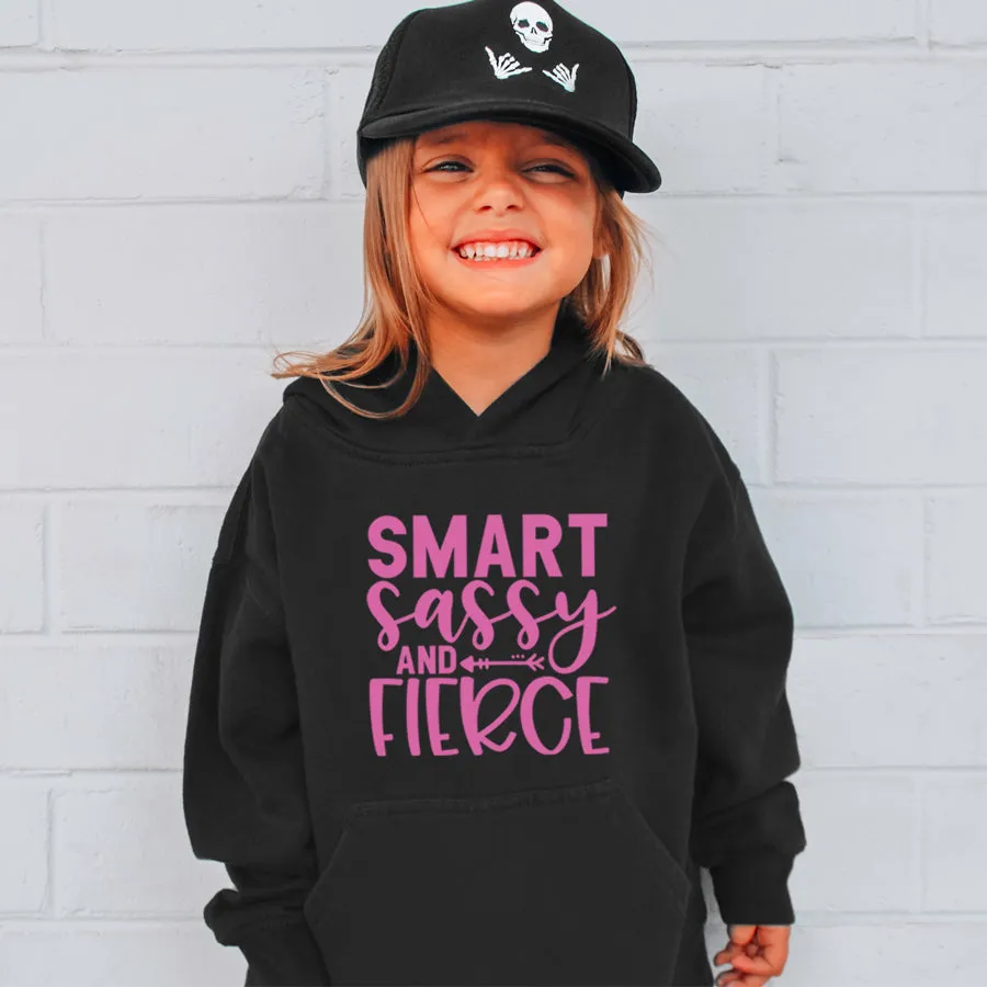 Smart, Sassy & Fierce Kids Hoodie girls jeans best deals