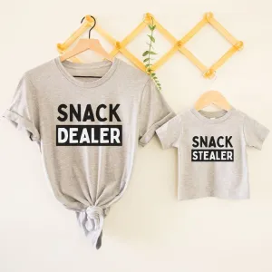 Snack Dealer/Snack Stealer Matching T-Shirts nursing tops best deals