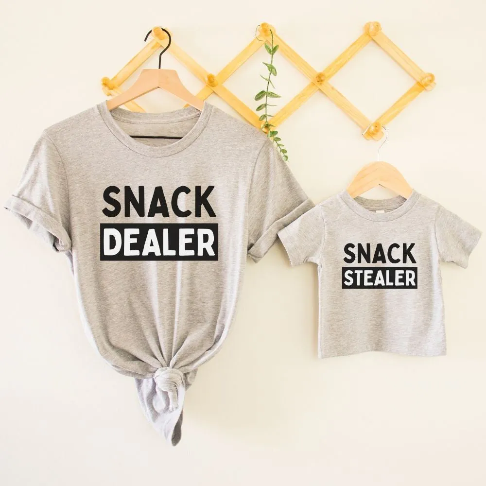 Snack Dealer/Snack Stealer Matching T-Shirts discount mum dresses