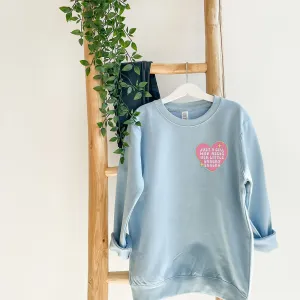 Snacky Snacks Kids Heart Pocket Sweatshirt girls skirts clearance