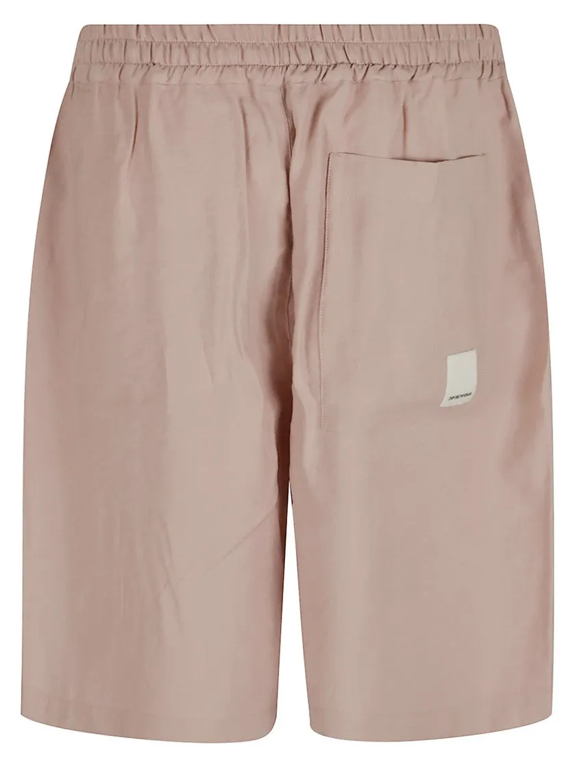 Soft-Touch Modal Bermuda Shorts With Peace-Inspired Print