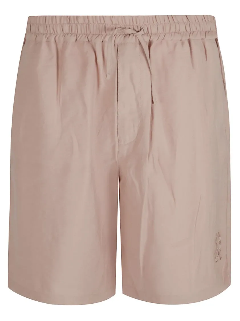 Soft-Touch Modal Bermuda Shorts With Peace-Inspired Print