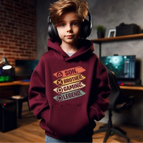 Son Brother Gaming Legend Kids Hoodie boys wear best deals