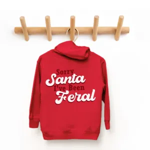 Sorry Santa, I've Been Feral Hoodie boys fashion clearance
