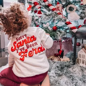 Sorry Santa, I've Been Feral Sweatshirts boys fashion clearance