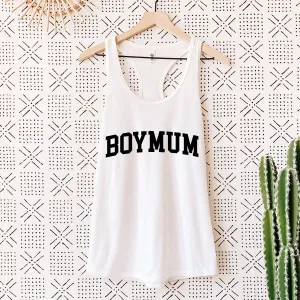 Soulmate- Boymum White Racer Vest maternity dresses promo