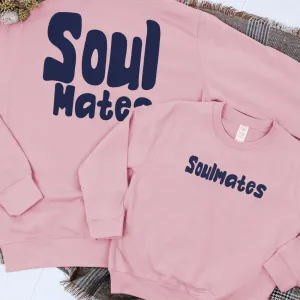 Soulmates Front & Back Logo Matching Sweatshirts baby bump outfits discount