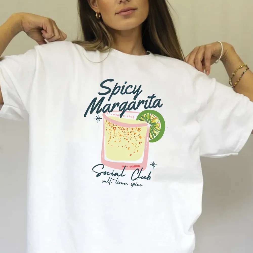 Spicy Margarita Women's Oversized Graphic T-Shirt pregnancy jeans best price