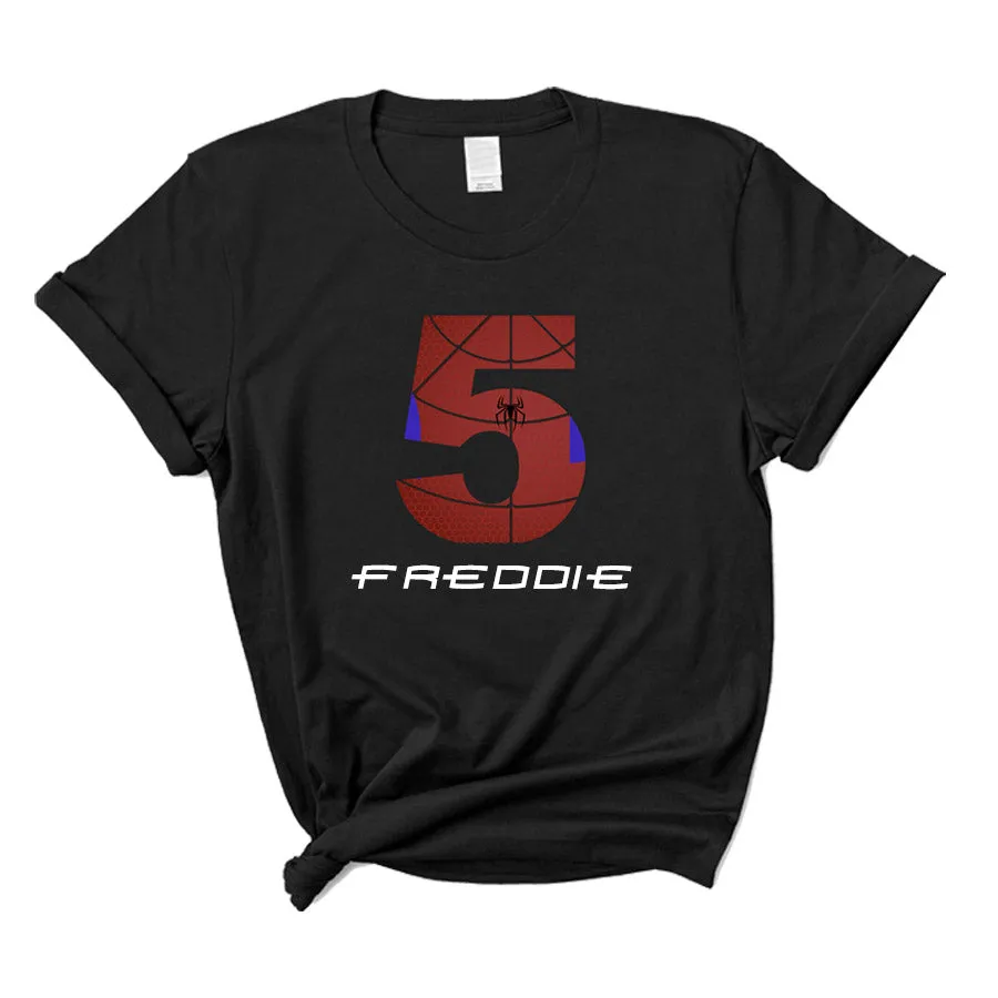 Spider-Kid Personalised Birthday T-Shirt boys clothes cheap sale