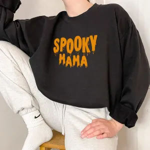Spooky Mama Halloween Sweatshirt mum jeans promo
