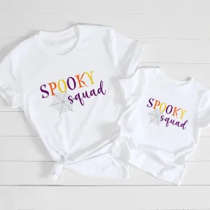 Spooky Squad Spider Matching Halloween T-Shirts maternity wear outlet