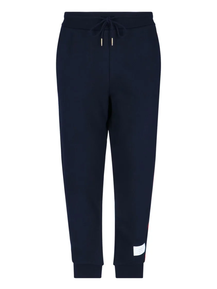 Sports Pants "Loopback Stripe"  Navy