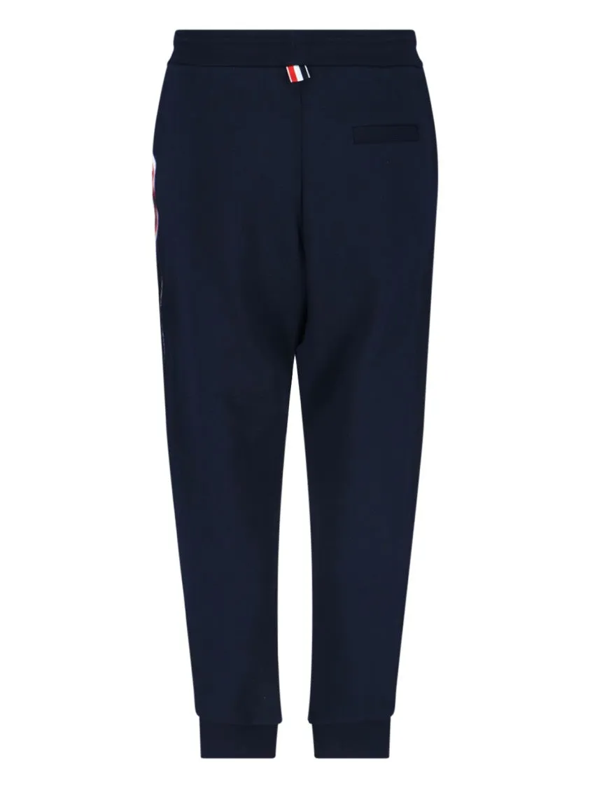 Sports Pants "Loopback Stripe"  Navy