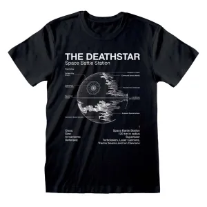 Star Wars Death Star Sketch T-Shirt dad bod shirts discount