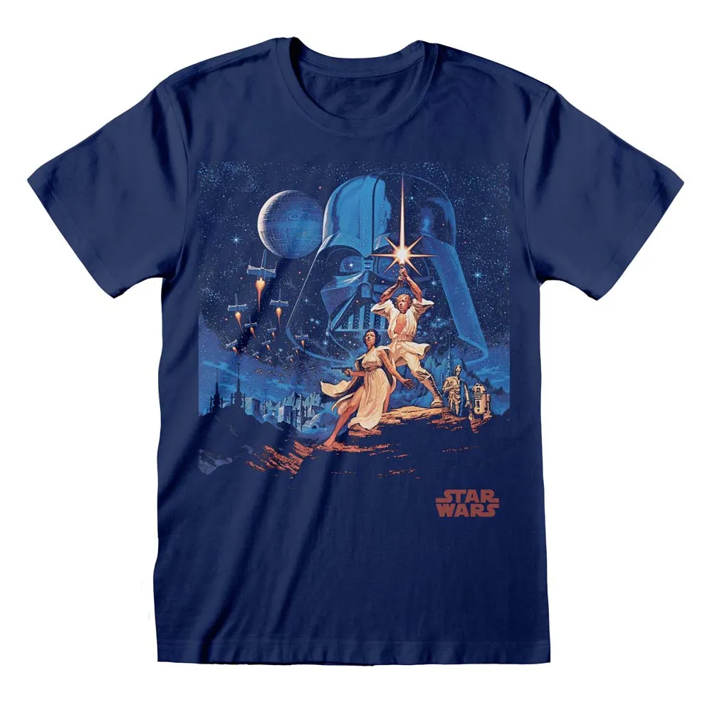 Star Wars Hope Vintage Characters T-Shirt dad bod shirts discount