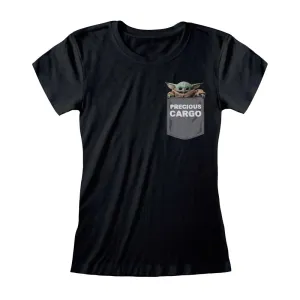 Star Wars The Mandalorian 'Precious Cargo' Pocket Women's T-Shirt maternity dresses promo
