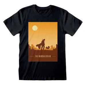 Star Wars The Mandalorian Retro Poster T-Shirt maternity dresses promo