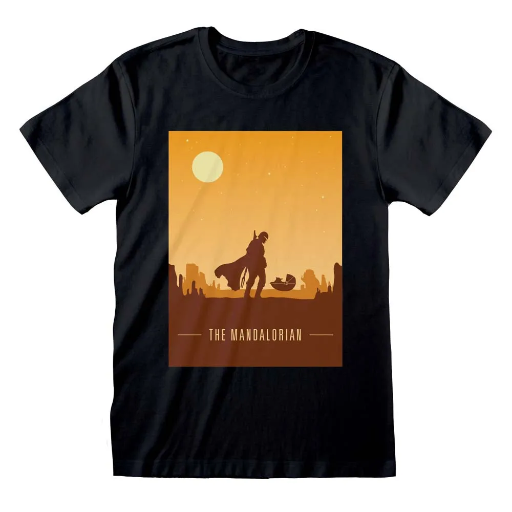 Star Wars The Mandalorian Retro Poster T-Shirt maternity dresses promo
