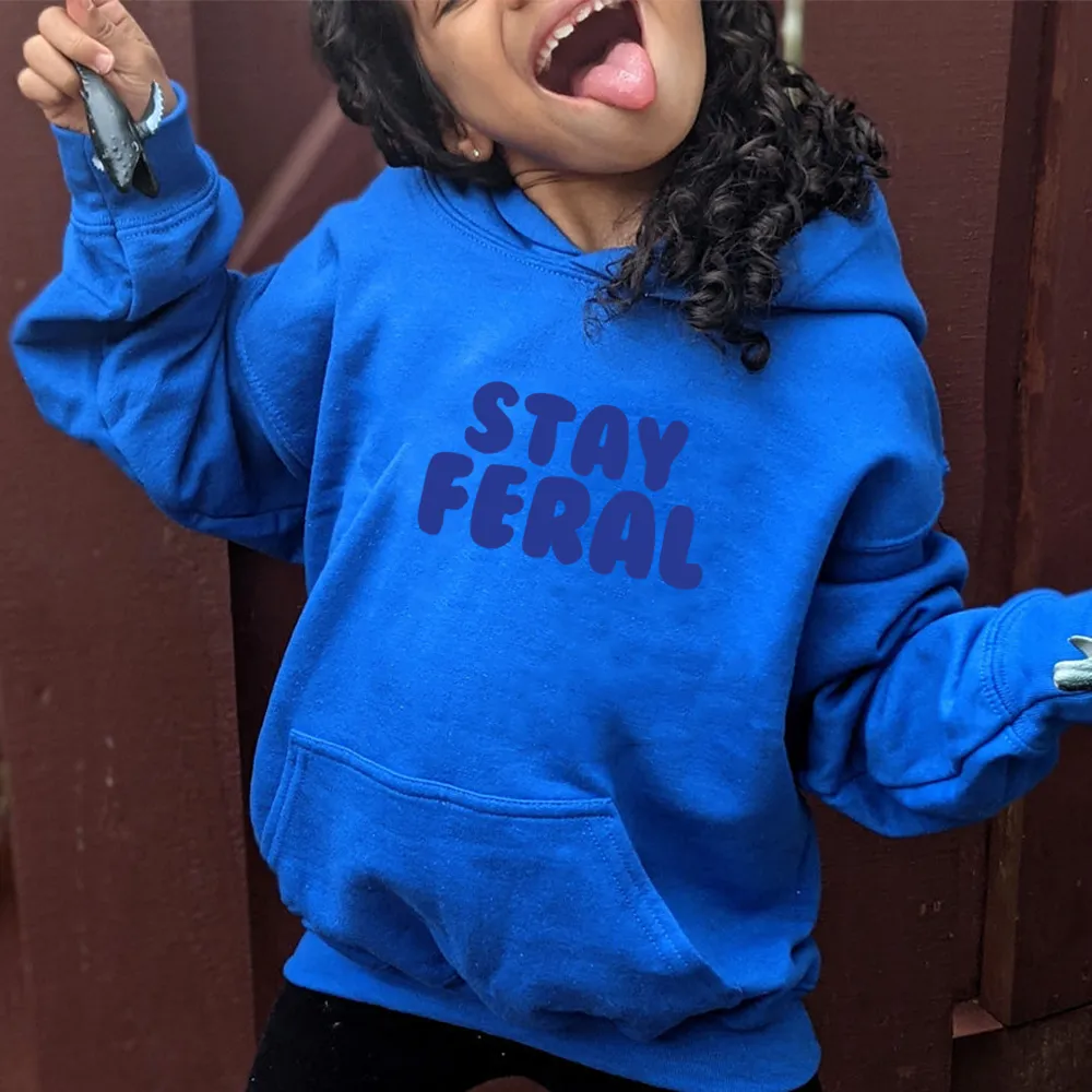 Stay Feral Kids Hoodie boys fashion clearance
