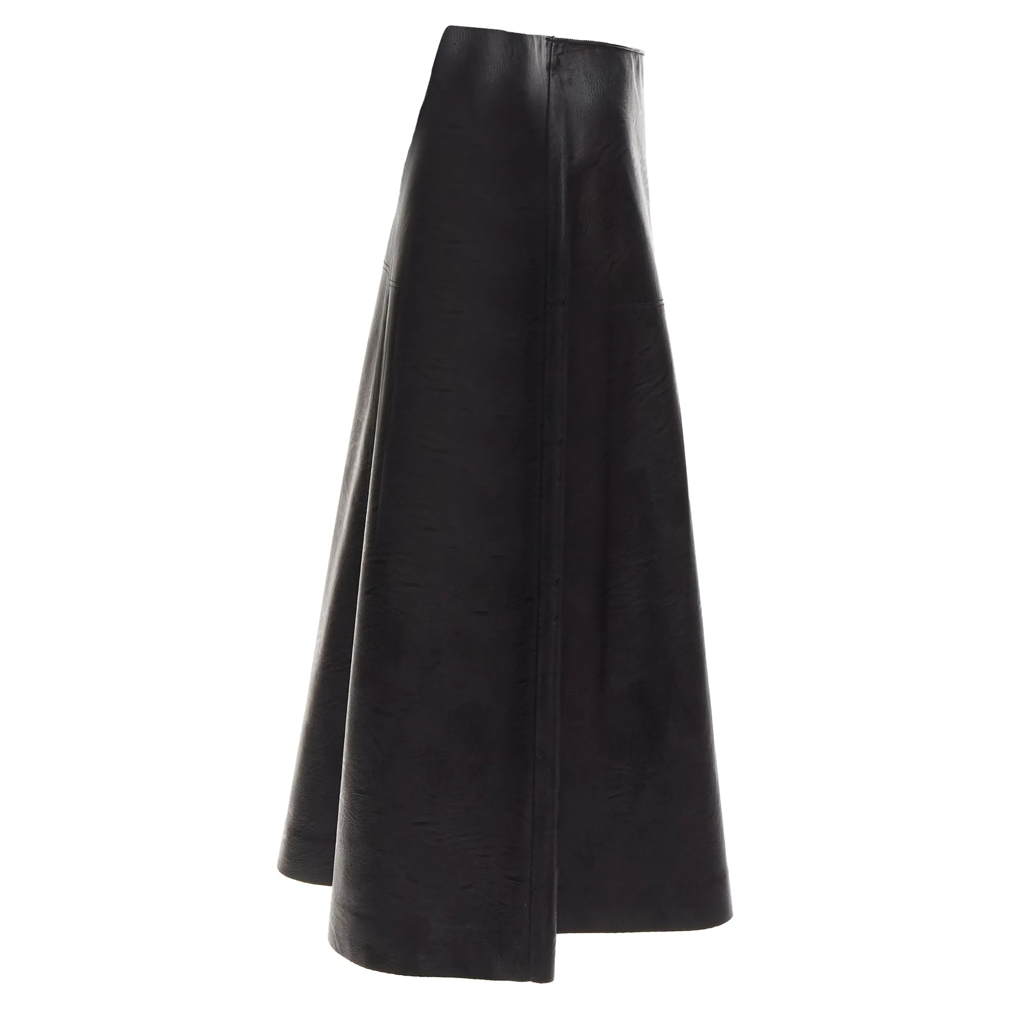 Stella Mccartney Skin Free Vegan Leather A-line Midi Skirt