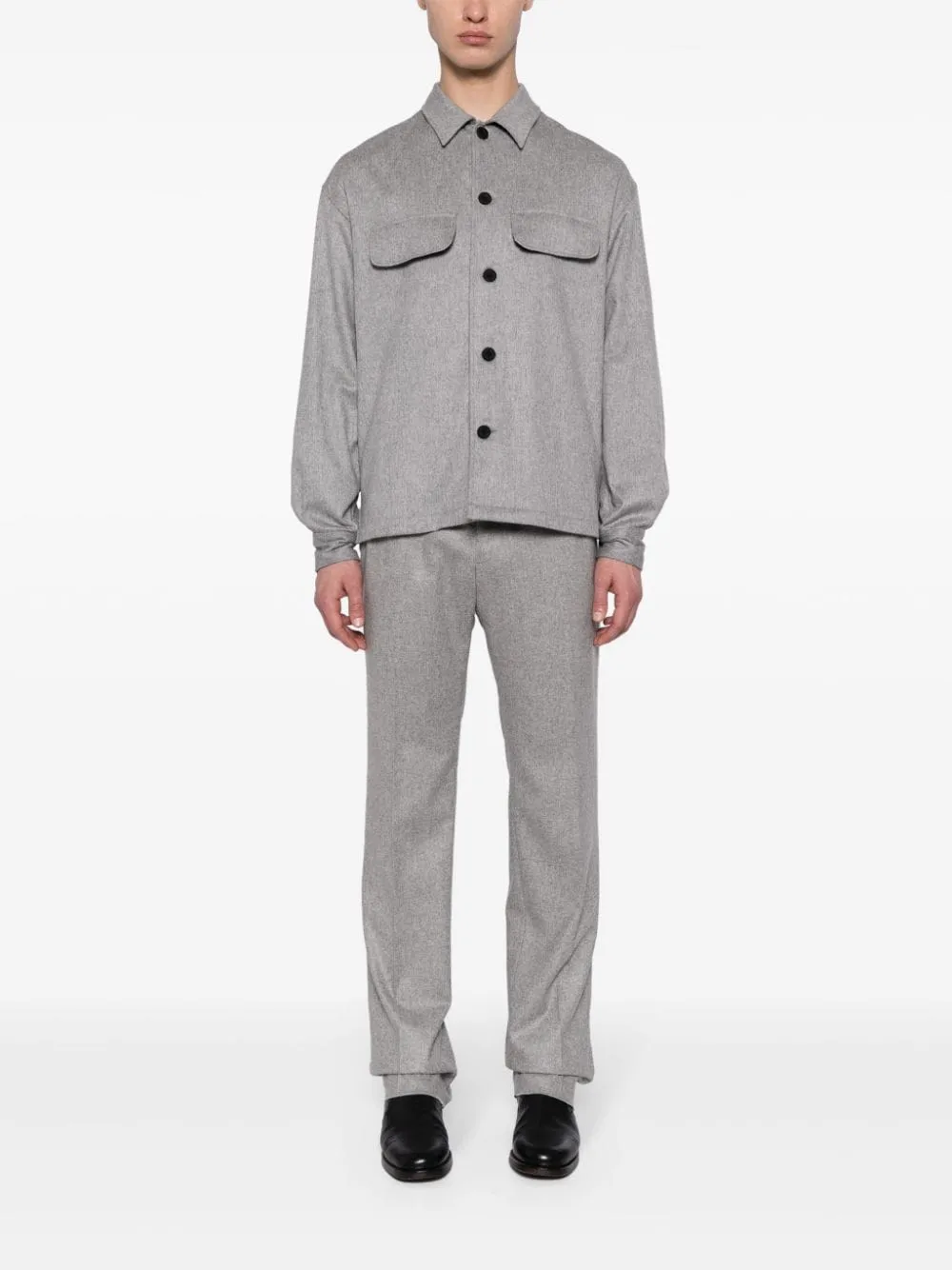 Straight-Leg Cashmere Trousers