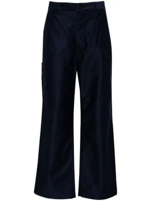 Straight-Leg Cotton Trousers cheap bottoms online shop