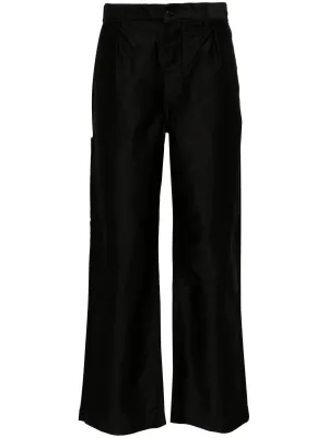 Straight-Leg Cotton Trousers cheap bottoms online shop